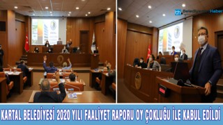 KARTAL BELEDİYESİ 2020 YILI FAALİYET RAPORU OY ÇOKLUĞU İLE KABUL EDİLDİ