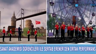 SANAT AKADEMİSİ ÖĞRENCİLERİ İLE SERTAB ERENER’DEN ORTAK PERFORMANS