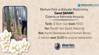 Cemal Şahan vefatının 3.yılında mezarı başında anılacak