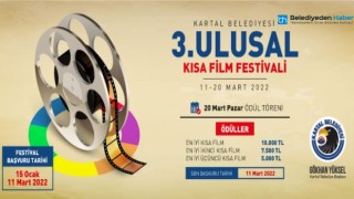 Kartal Belediyesi 3. Ulusal Kısa Film Festivali yarışmasının başvuruları başladı