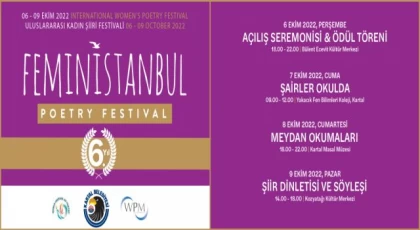 Kartal, 6. Uluslararası Kadın Şiiri Festivali FeminİSTANBUL’a ev sahipliği yapacak