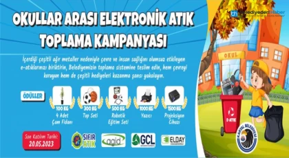 Kartal Belediyesi’nden Okullar Arası Elektronik Atık Toplama Kampanyası